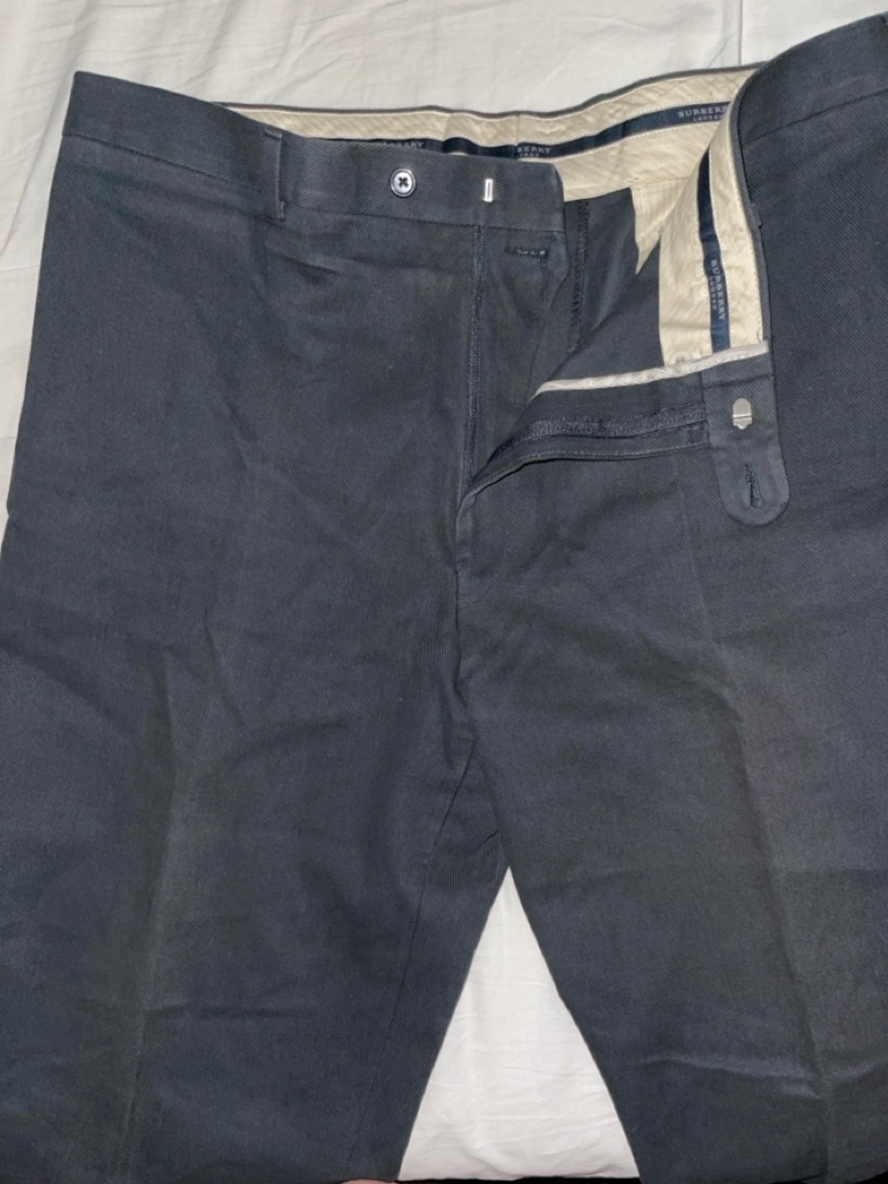 Burberry 1980s Men's Black Cargo Pants